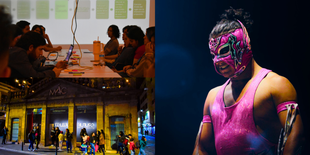 Taller de máscaras de lucha libre en el MAC