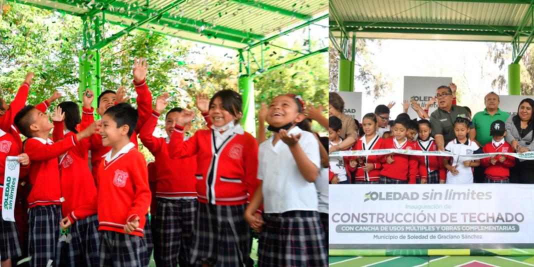Nuevo techado en escuela primaria